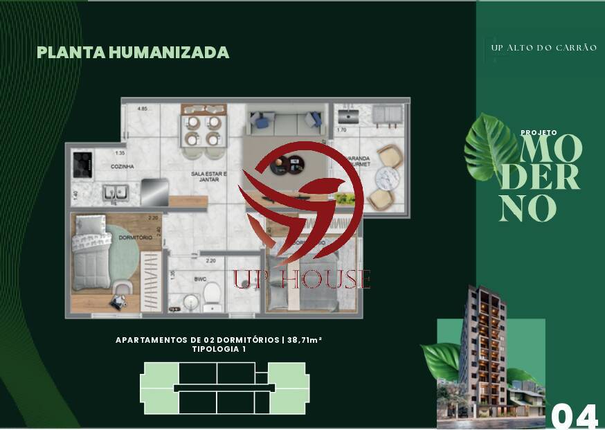 Apartamento, 2 quartos, 35 m² - Foto 12